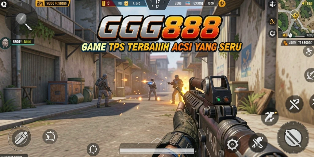 Tampilan gameplay seru GGG888 dalam pertempuran TPS.