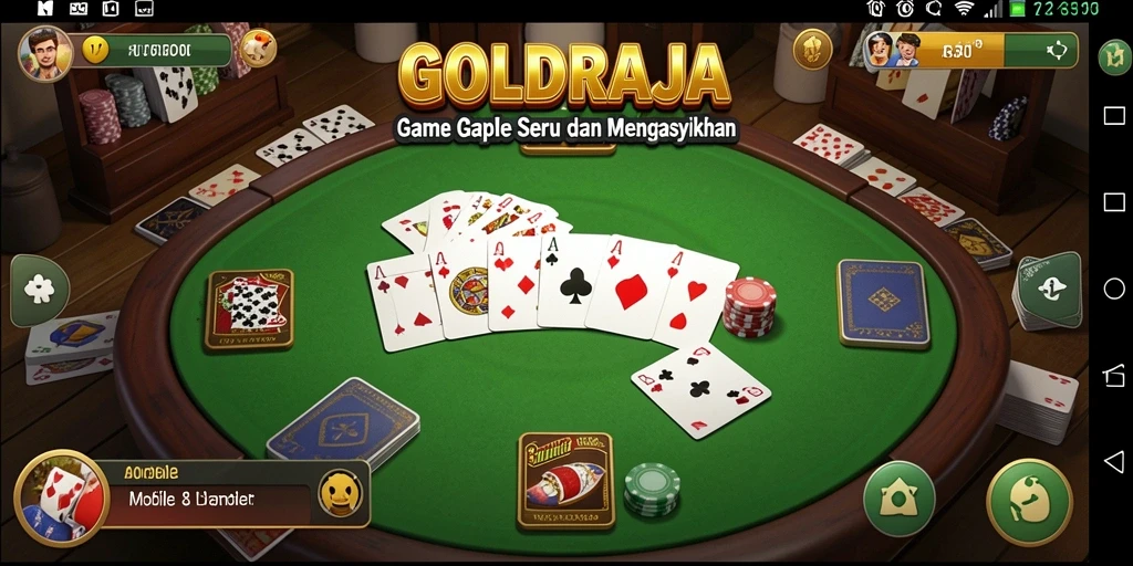 Tampilan gameplay seru dan interaktif di GOLDRAJA.