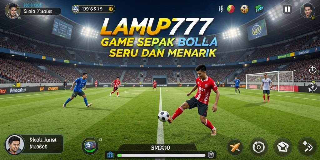 Gameplay LAMPU777 menampilkan aksi sepak bola yang mendebarkan.