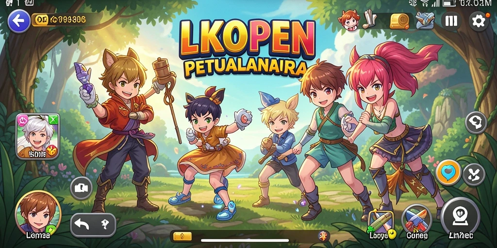 Tampilan menarik dari gameplay LKOPEN yang penuh aksi dan visual memukau.