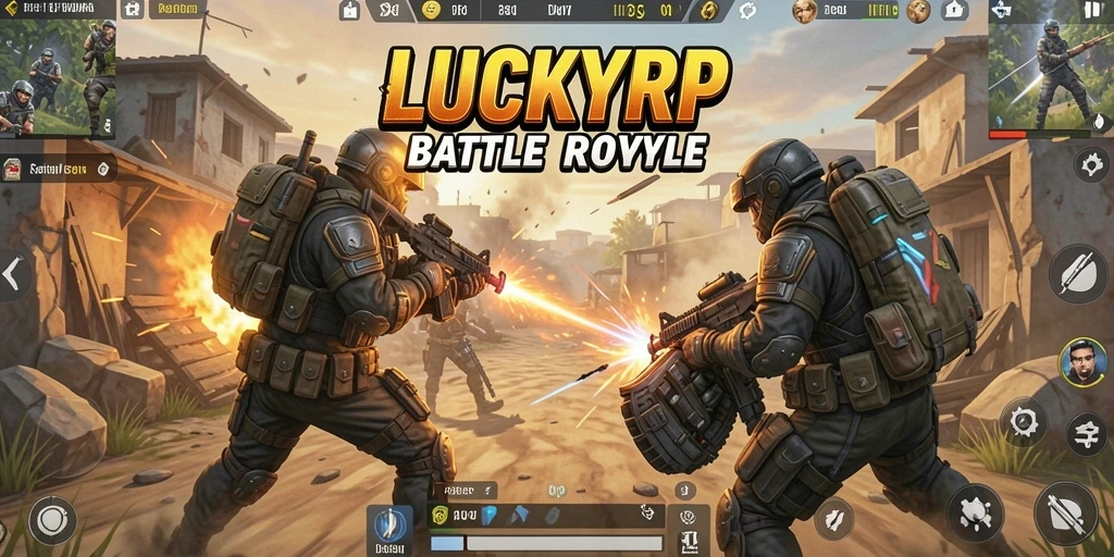 Screenshot yang menampilkan intensitas pertarungan di LUCKYRP.