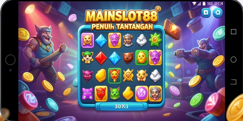 Tampilan menarik gameplay MAINSLOT88 dalam aksi Match-3.