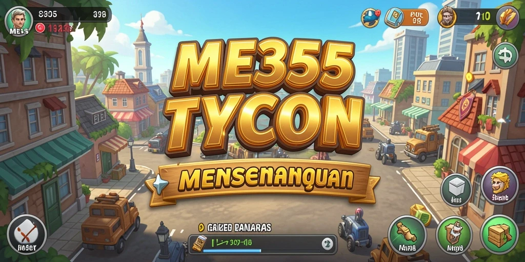 Tampilan gameplay ME355 yang menarik dan penuh strategi Tycoon.