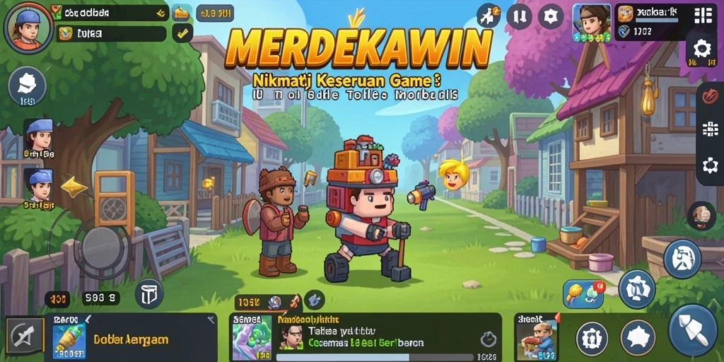 Screenshot gameplay MERDEKAWIN yang seru dan menghibur.