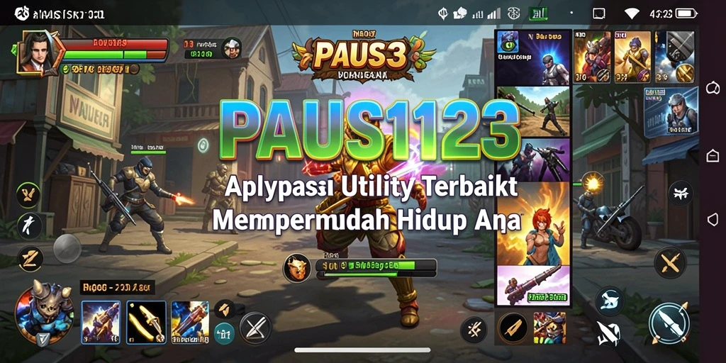 Tampilan utama PAUS123 dengan berbagai fitur Utility.