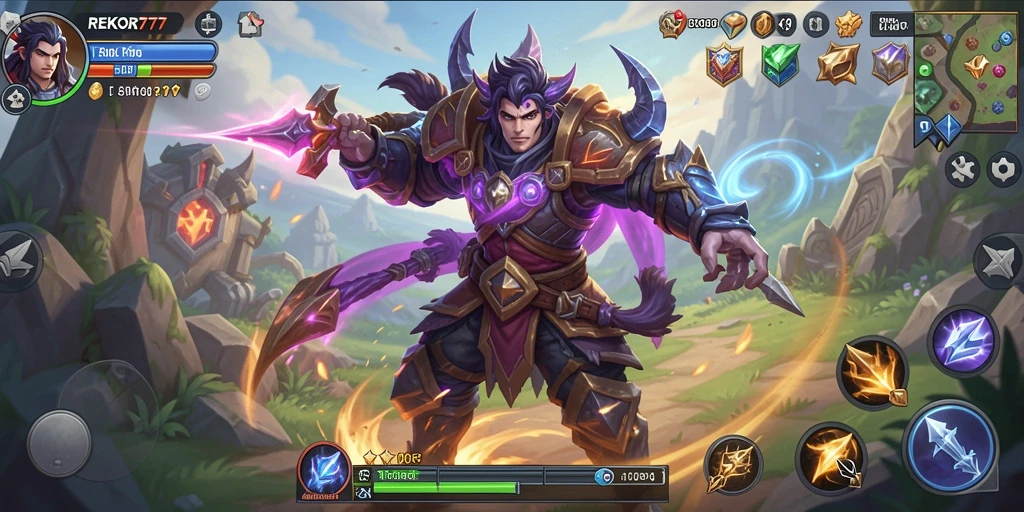 Gameplay seru REKOR777 dengan aksi pertarungan yang mendebarkan.
