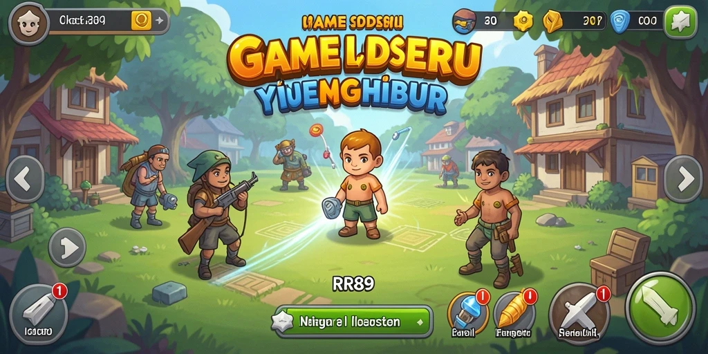 Tampilan gameplay RR89 dengan karakter bekerja secara otomatis.