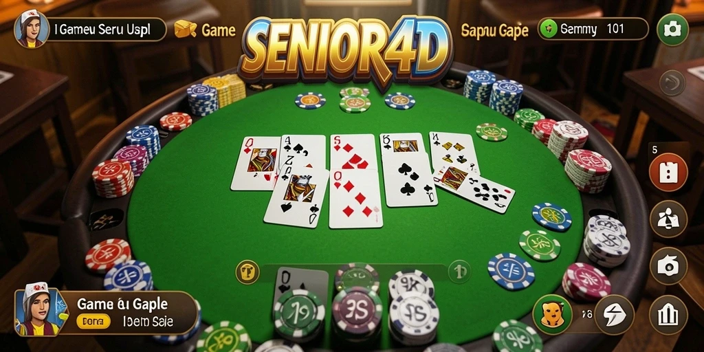 Tangkapan layar gameplay SENIOR4D yang menarik dan seru.