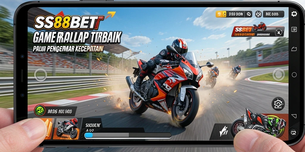Tangkapan layar gameplay balap motor yang mendebarkan di SS88BET.
