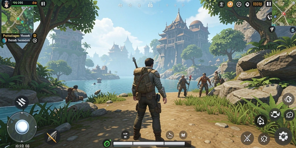 Gameplay V98 yang memukau dan menegangkan saat menjelajahi dunia petualangan.
