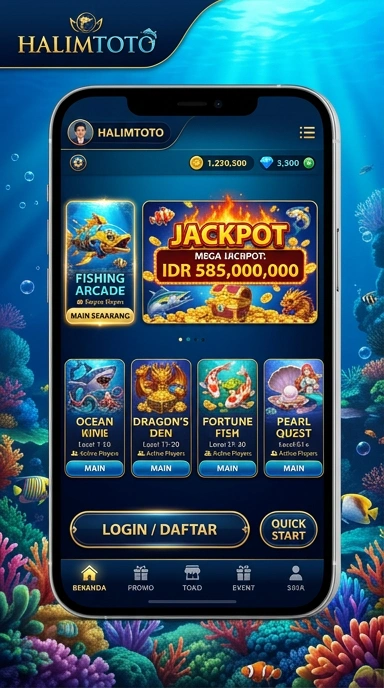 Screenshot antarmuka pengguna di halimtoto.